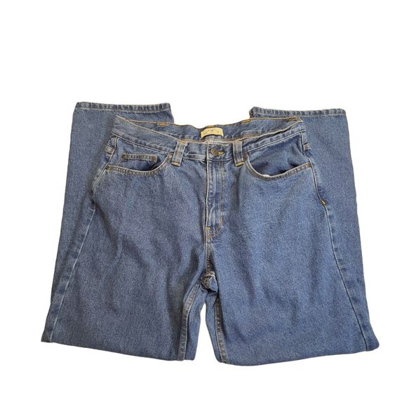 Blue Mountain Jeans Mens Size 36x32 Regular Straight Fit Denim Blue Pants READ - Picture 2 of 13